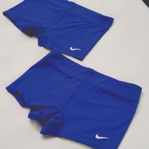 Women's small Nike Dry Fit royal blue Spandex shorts